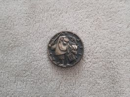 Plakette Fasnacht Basel 1991 Silber