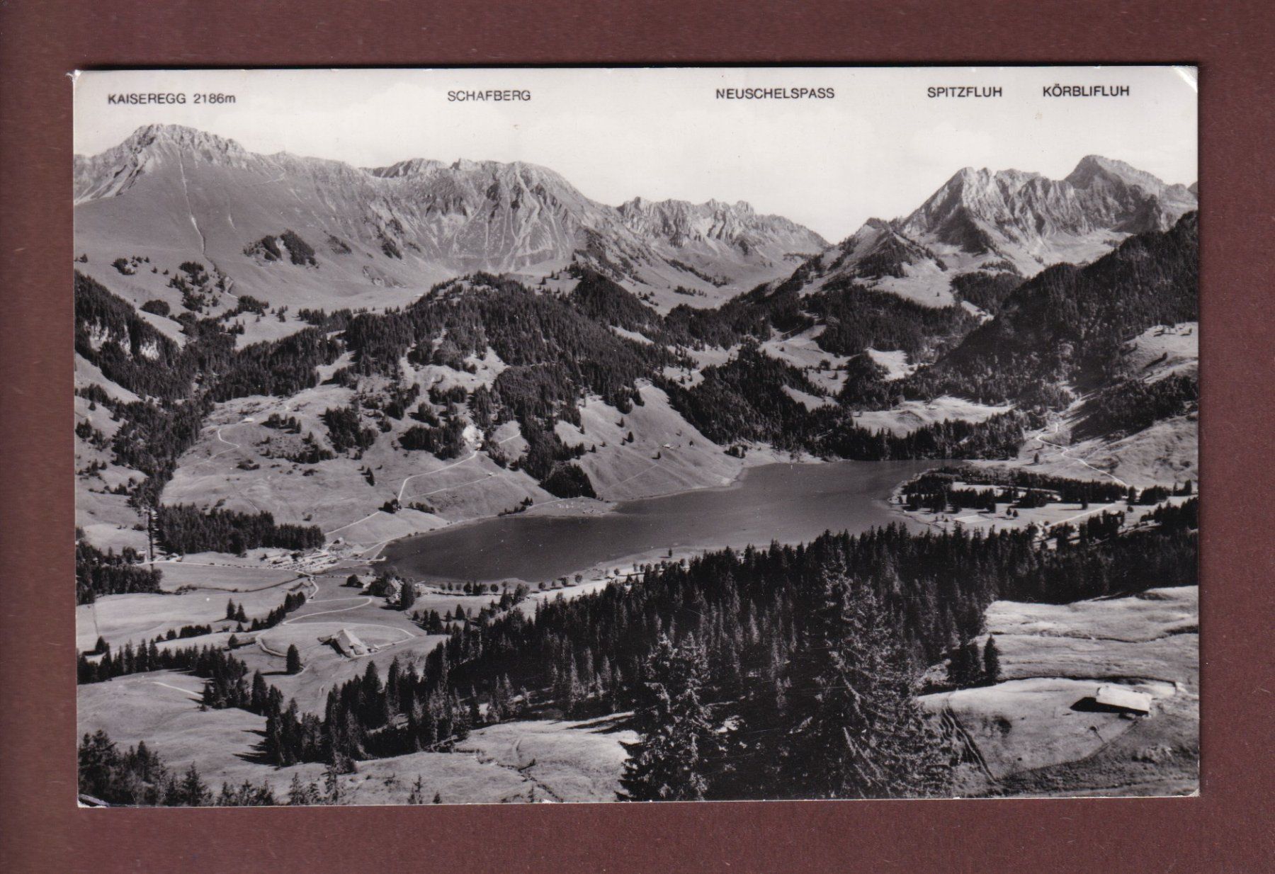 Ansichtskarten: SCHWARZSEE / LAC NOIR - 1961 – Gebraucht aus Pully von nicecards-shop