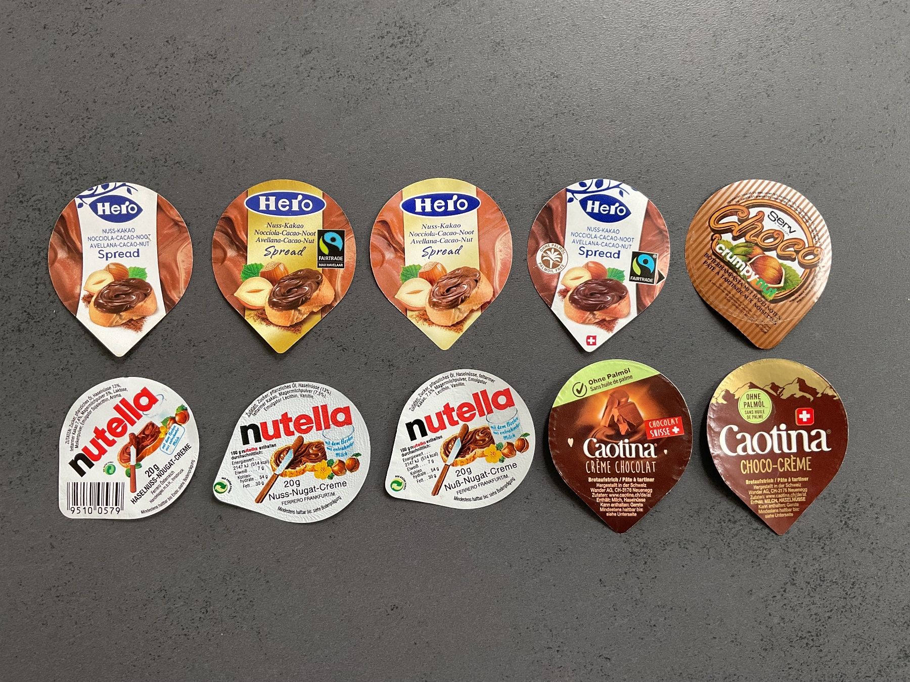 Coperchi dei cremini per caffè: 10 Schoggiaufstrich-Deckeli – Usato da Adliswil venduto da Bolline