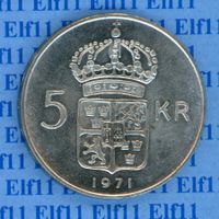 SEK___5.00 1971 unz 5 Kronen