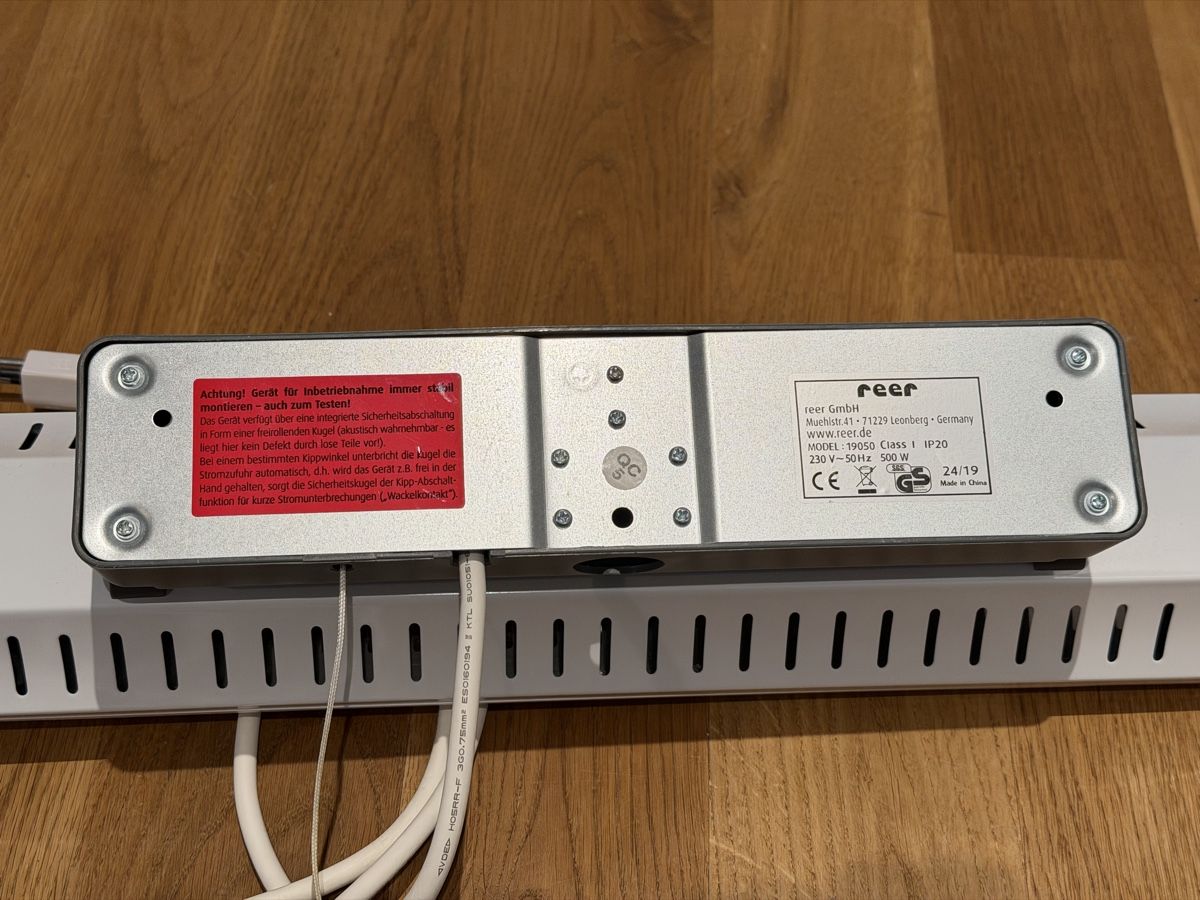 Reer Radiatori: Reer Heizstrahler 500W mit Timer & Kippsicherung – Usato da Oberkirch LU venduto da LoVelo3 2