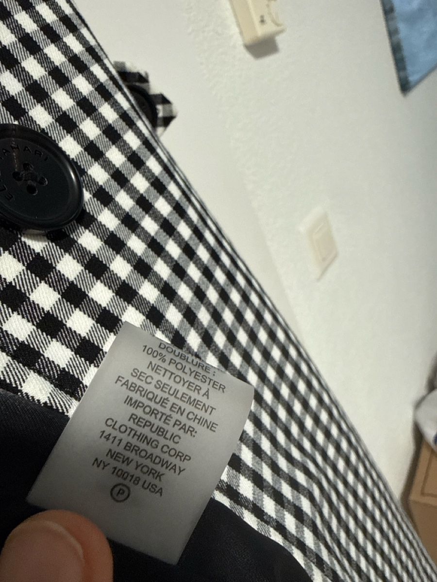 Cappotti: Gingham Chic, Elie Tahari Stylish Coat for Spring Wardrobe – Usato da Effretikon venduto da lio_gjr8 5
