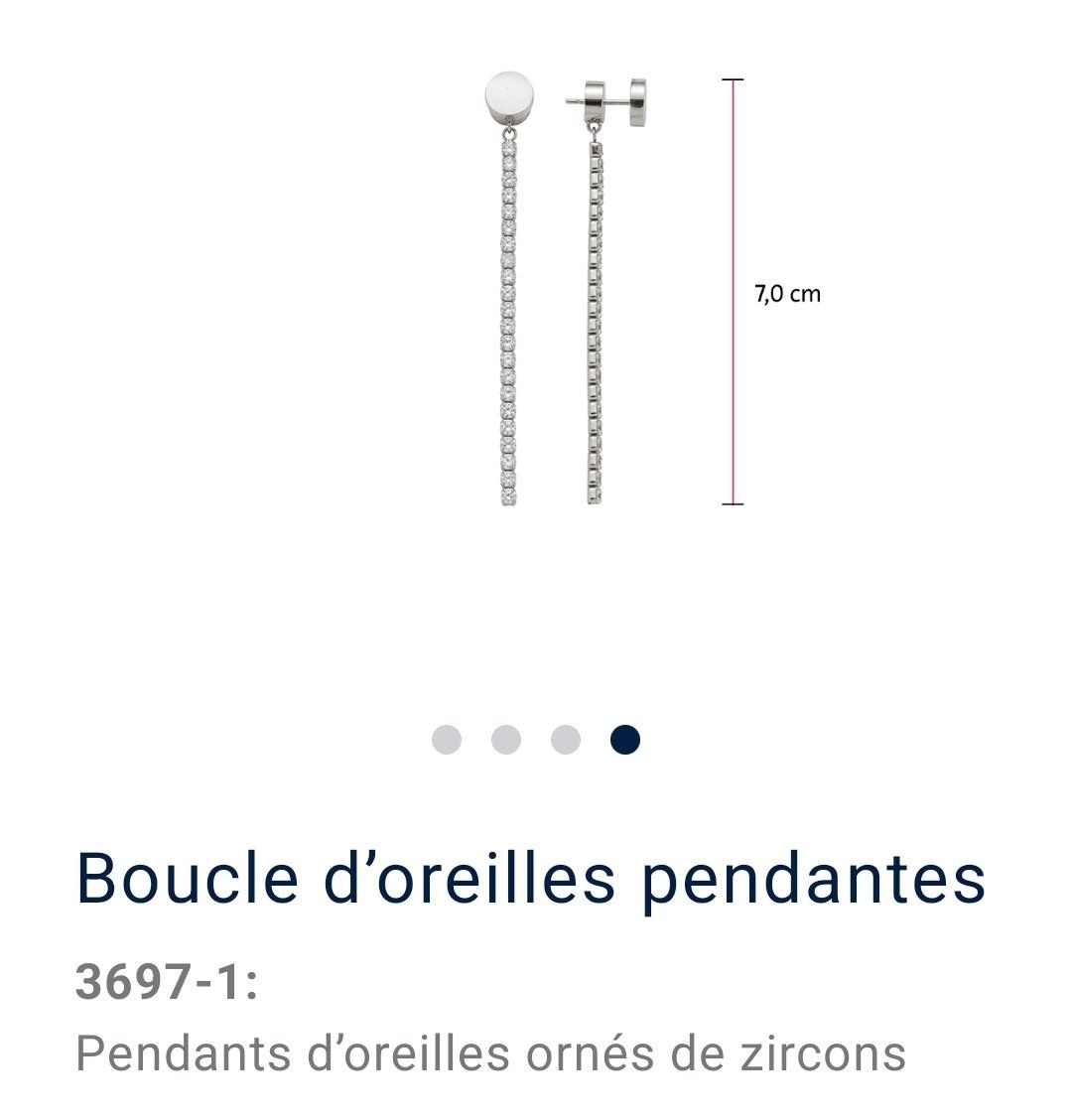 Energetix Orecchini pendenti & Orecchini a lobo: Longues boucles d’oreilles avec zircons – Nuovo (secondo la descrizione) da Savigny venduto da Isacefa 3
