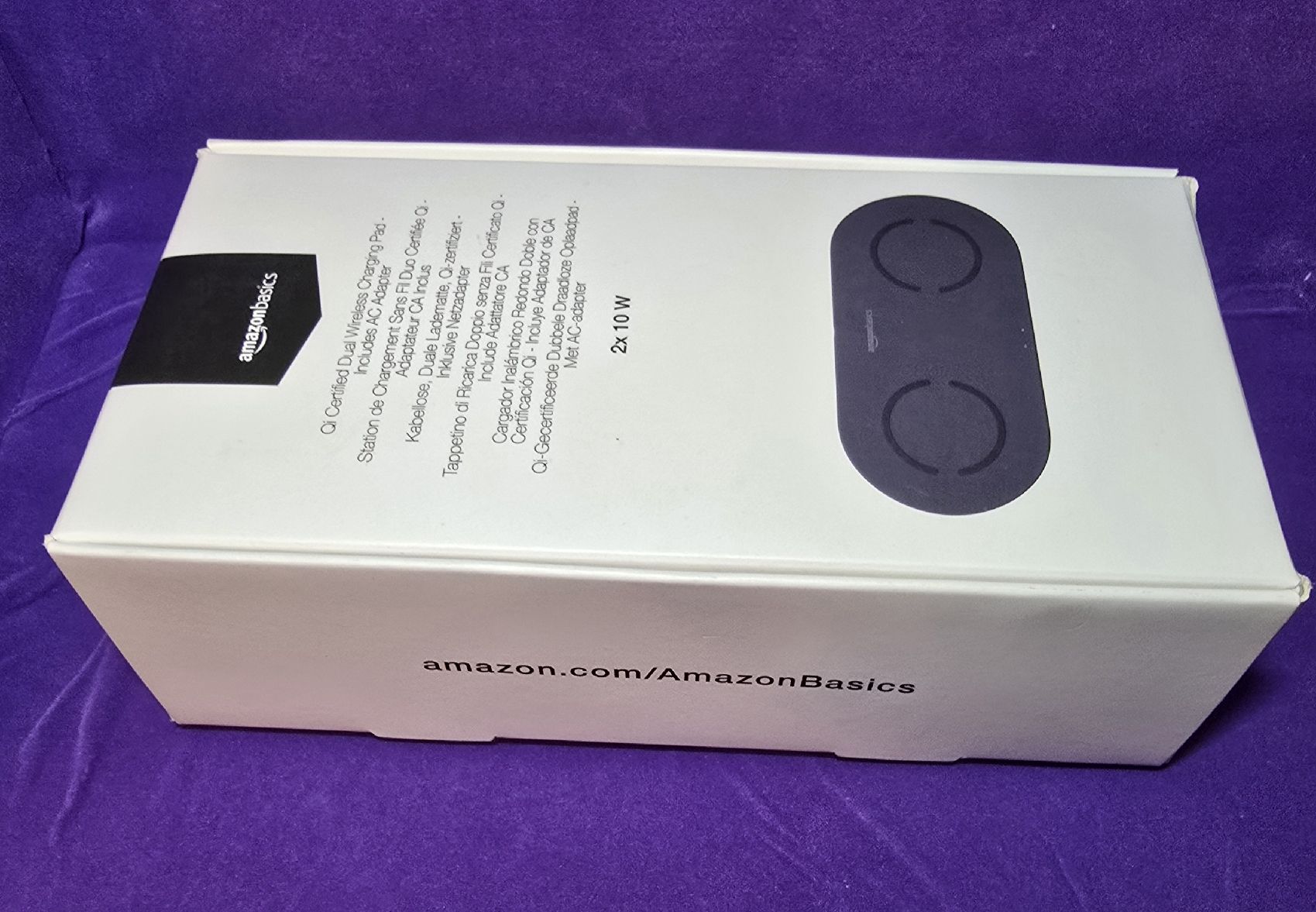 Apple Caricabatterie: AmazonBasics Wireless Charger 2x 10W Dual Qi Ladegerät – Nuovo e nell'imballaggio originale da Wangs venduto da Restposten.Garage 1