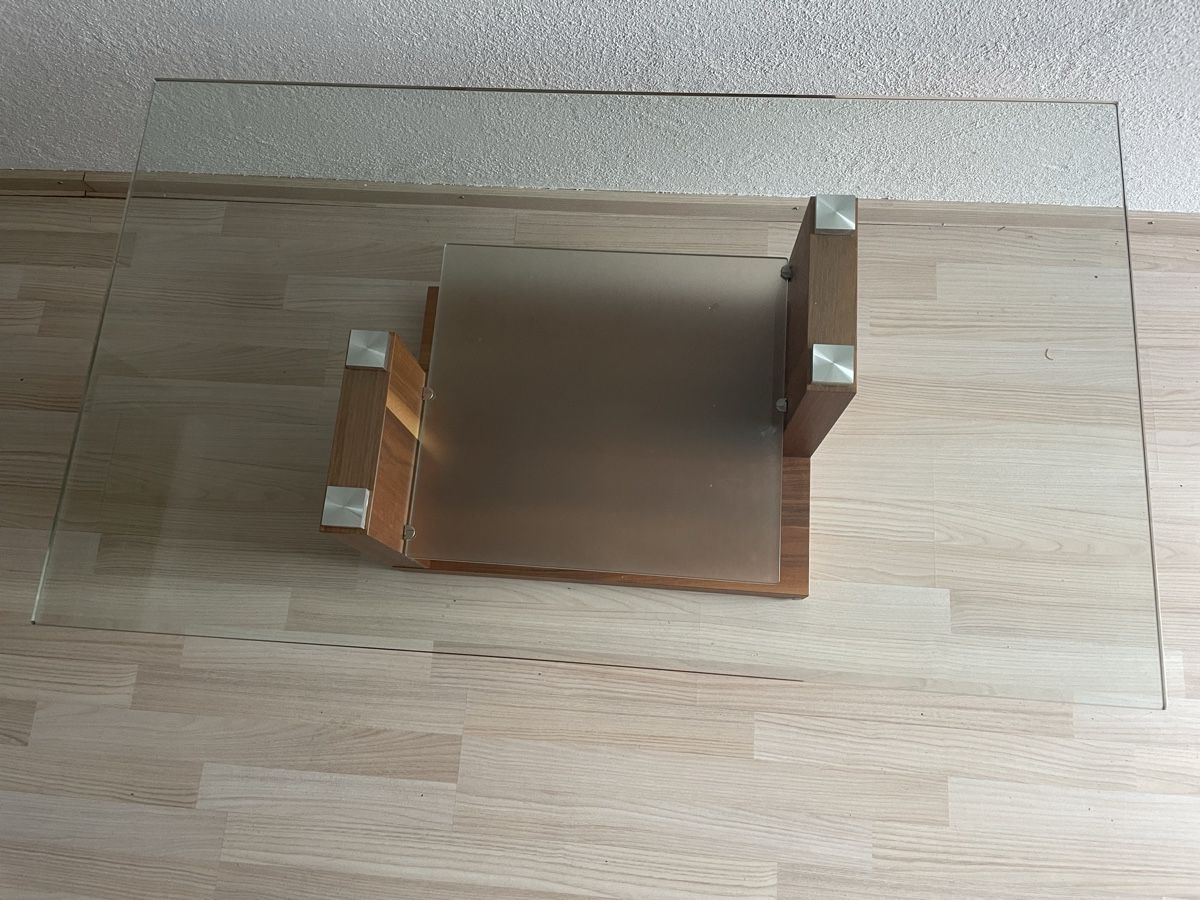 Tavoli: Sofatisch aus Holz + Glas – Usato da weinfelden venduto da shaeberlin 4