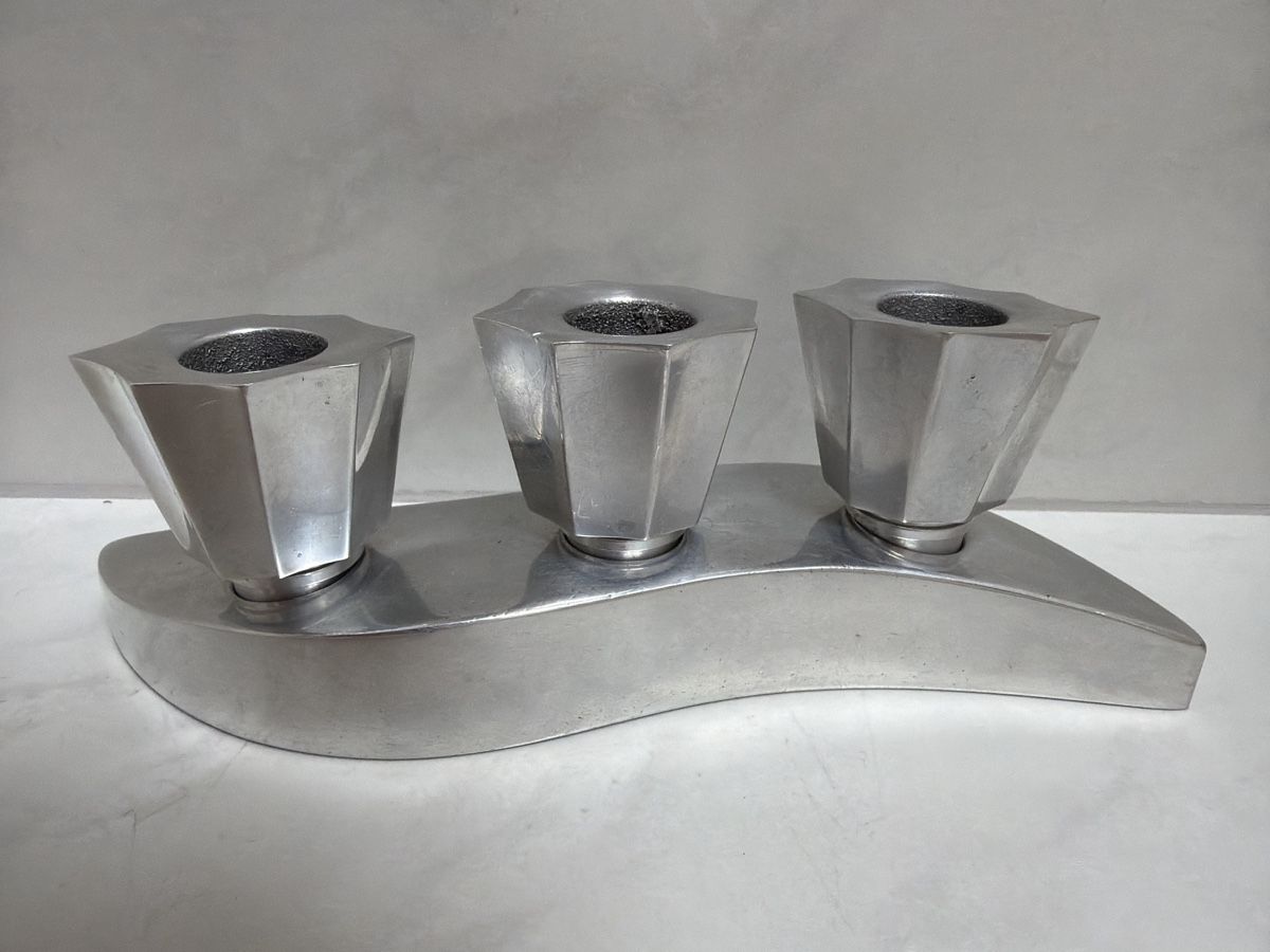 Portacandele: Kerzenständer, Aluminium Guss. – Usato da Biberist venduto da Momo33 3