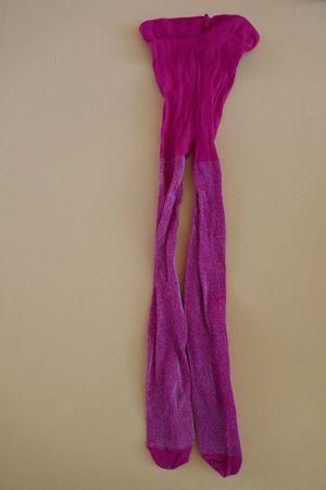 Elegante pinke Glitzerstrumpfhose Gr. 98
