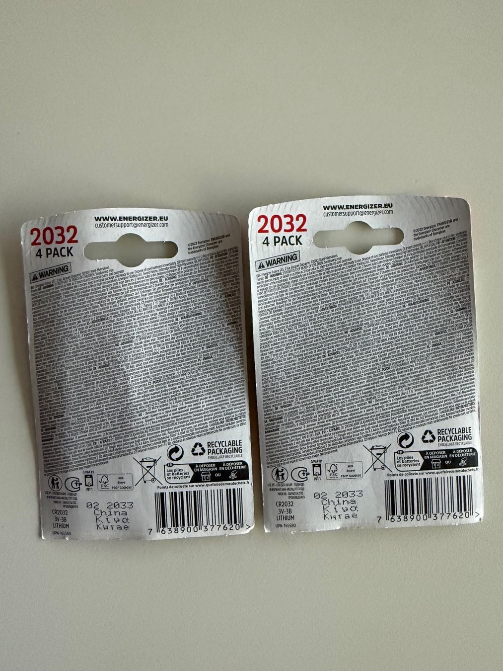 Caricatori & Batterie: Energizer piles CR2032 Lithium, 8 pcs – Usato da St-Gingolph venduto da GoldenKeys 1