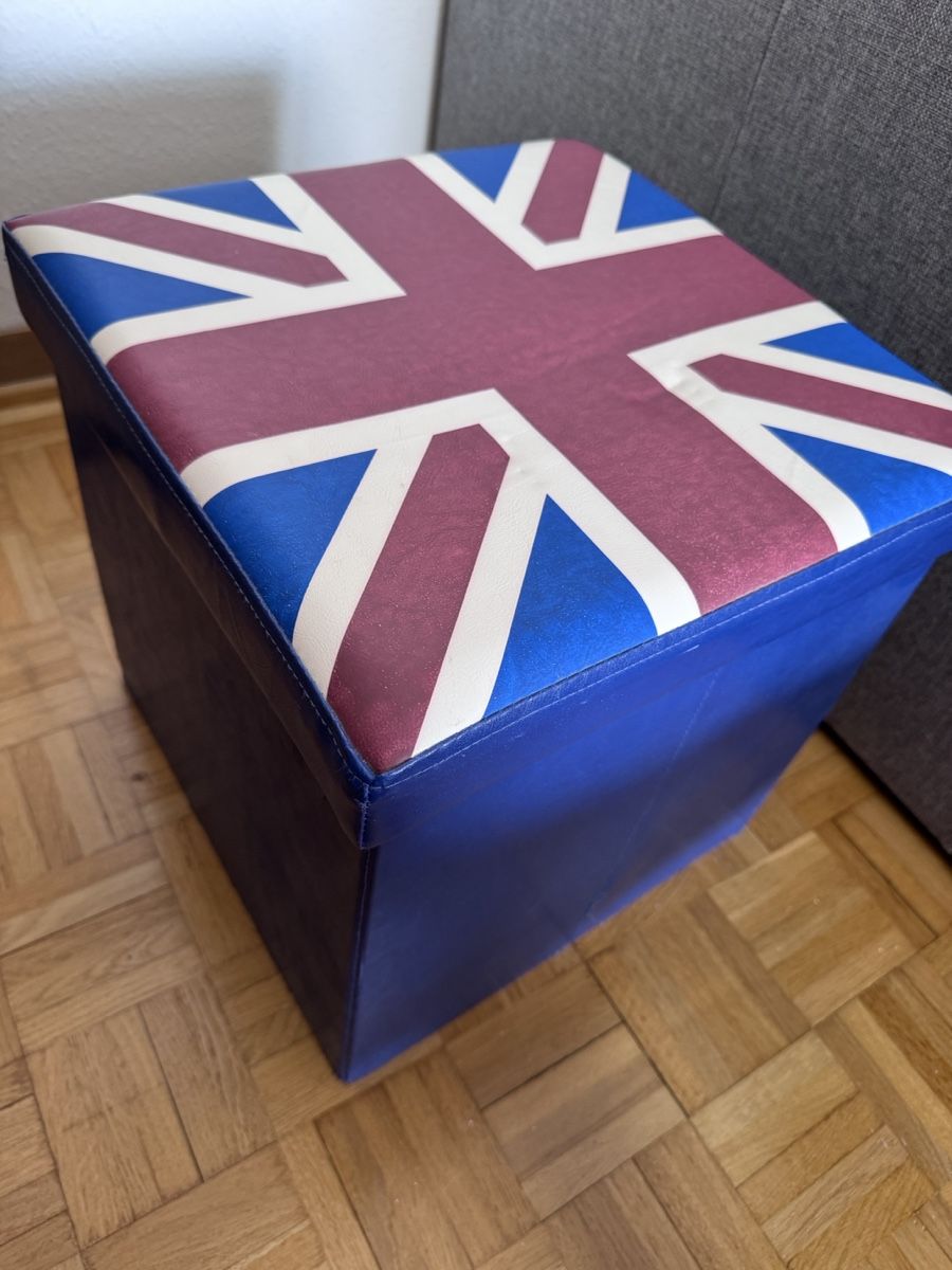 Jysk Tabourets: Hocker mit Stauraum Union Jack Motiv – D'occasion à Zürich par 96luedi96