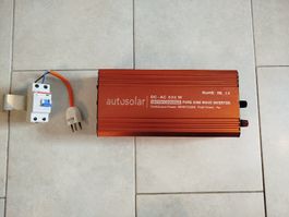 Inverter / Wechselrichter Autosolar DC12-AC230V 600W