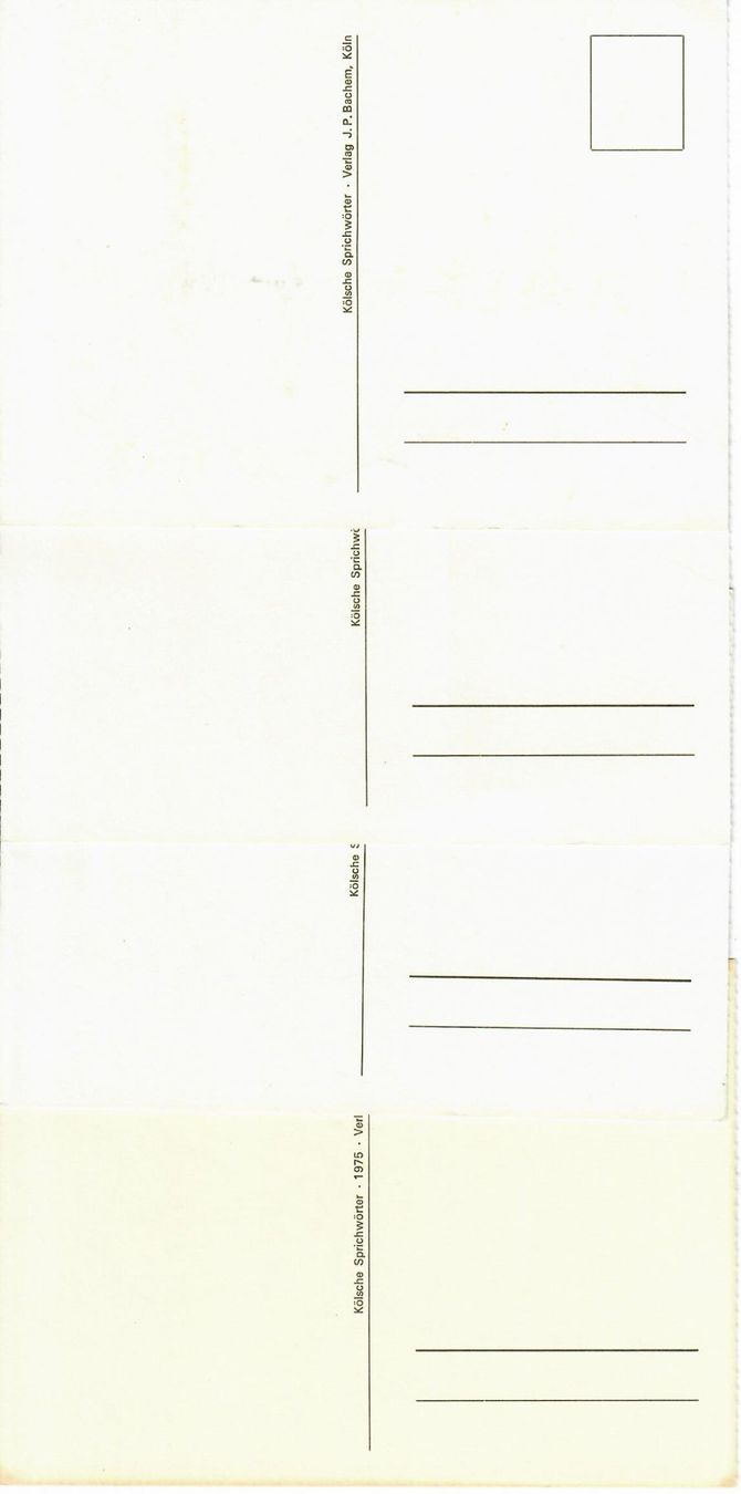 Cartes postales: Kölsche Sprichwörter – D'occasion à Hochdorf par Ziegel-16 1