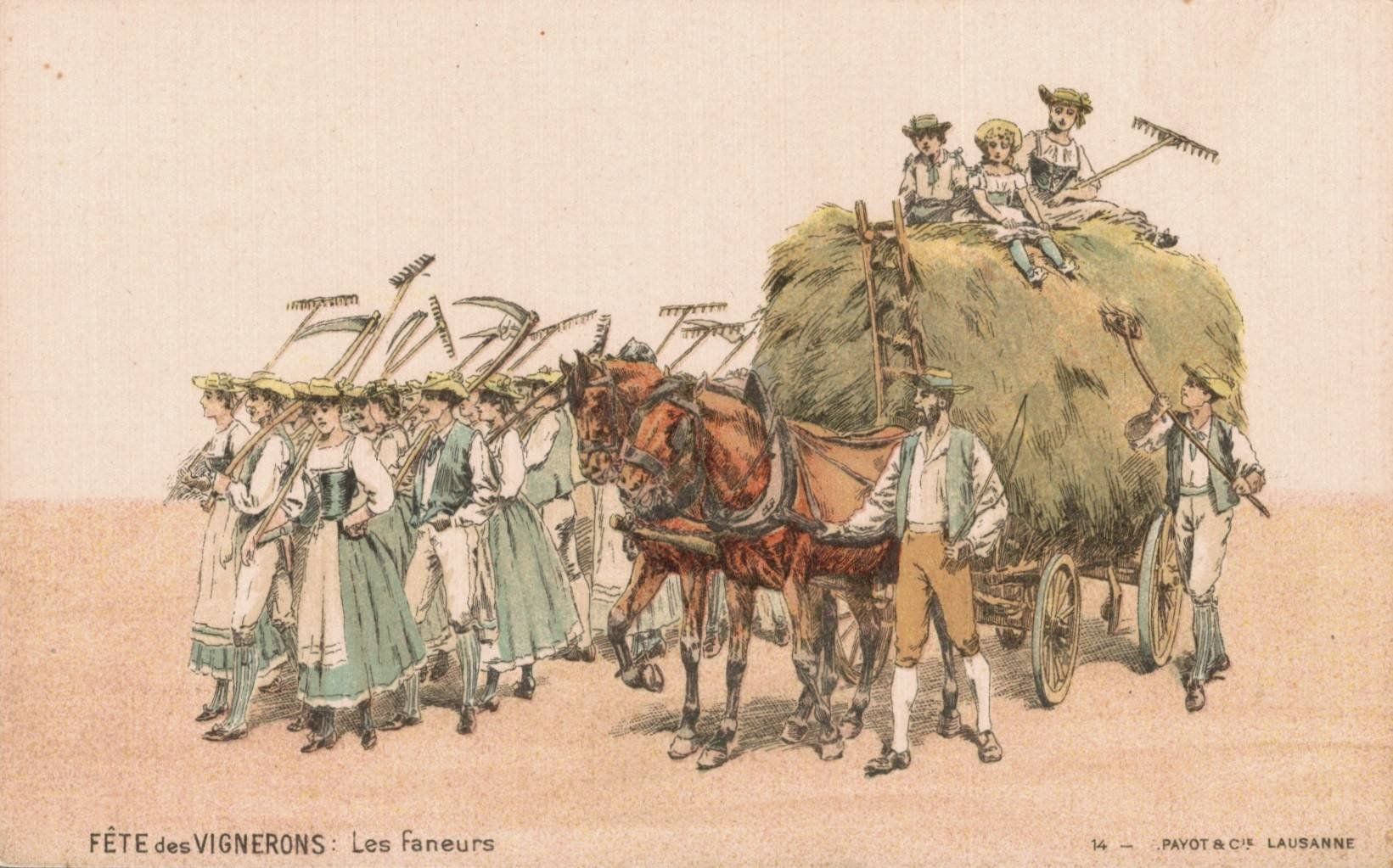 Cartoline postali: Originale alte Ansichtskarte Fête des Vignerons – Usato da Luzern venduto da Kartenansicht