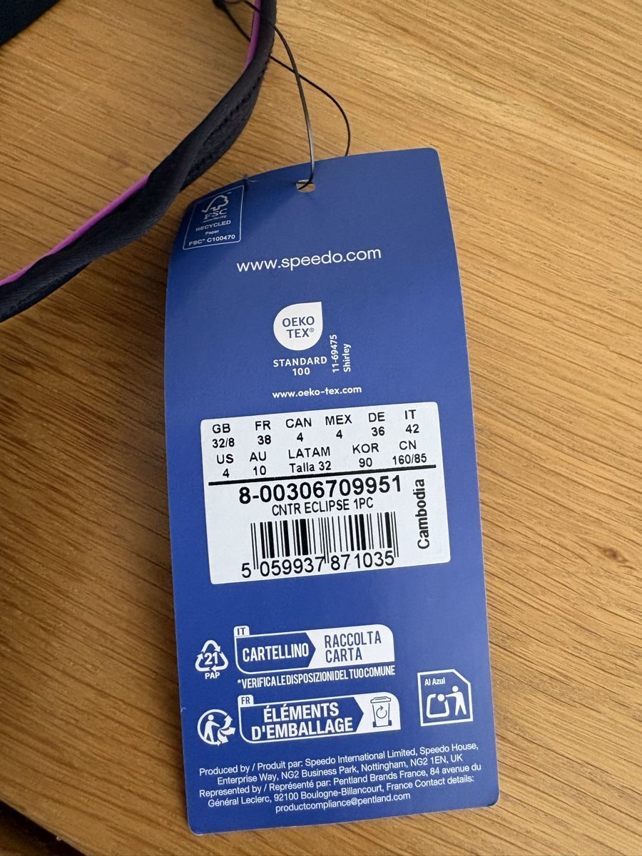 Badekleider & Bikinis: Badeanzug Speedo 36 – Neu (gemäss Beschreibung) aus Zürich von geo_hl5g 1