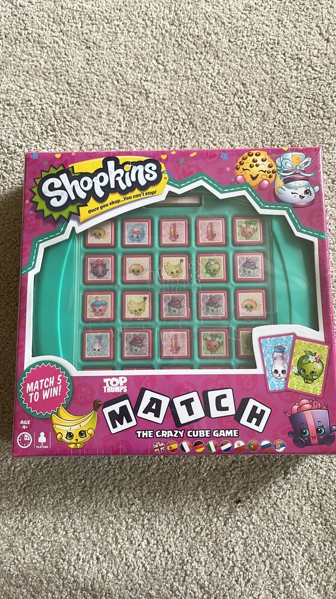 Giochi: New Shopkins Top Trumps Match Cube Game – Nuovo e nell'imballaggio originale da Villars-Bramard venduto da dadesc