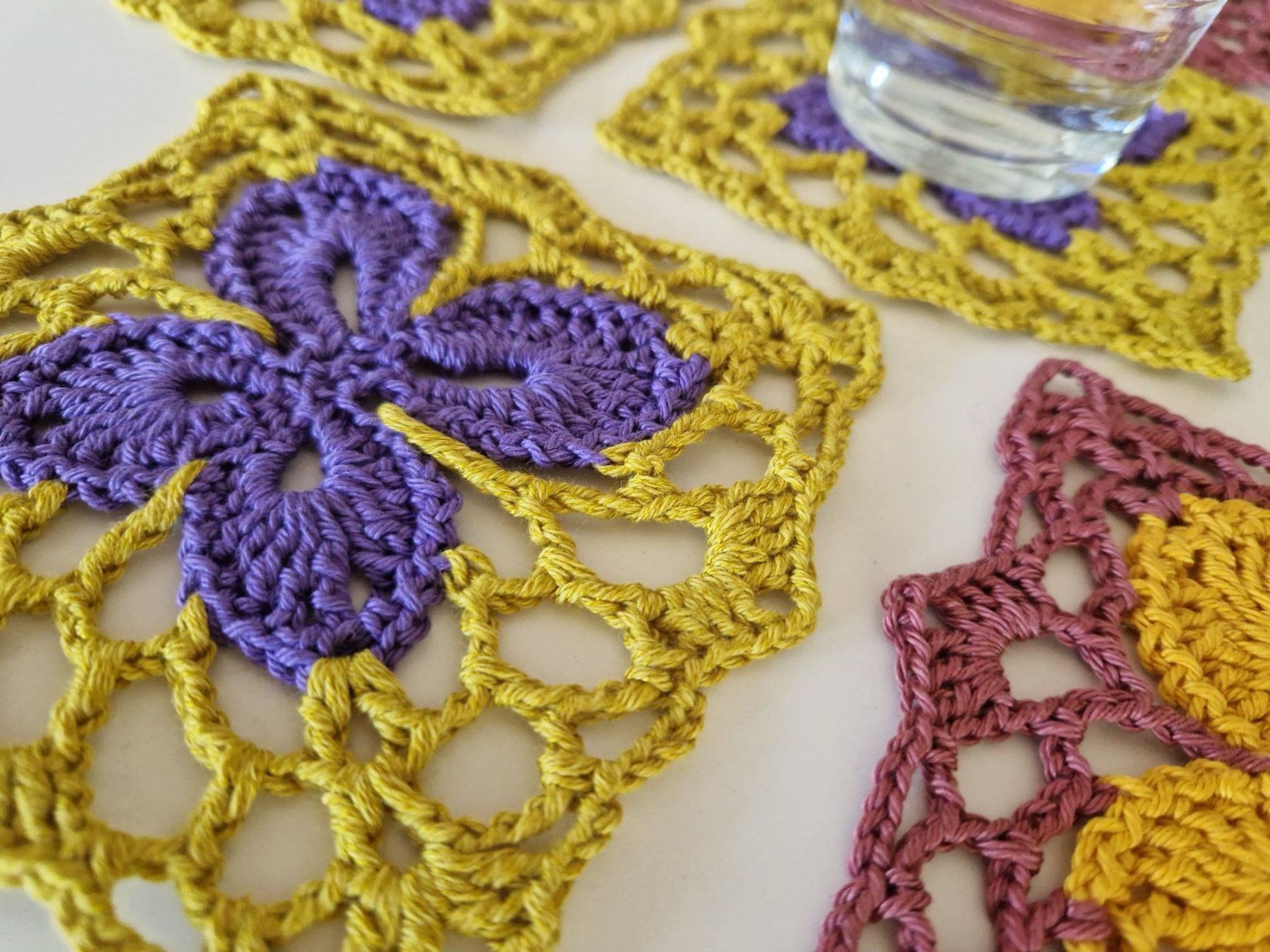 Tutte le decorazioni: 6 handgemachte Untersetzer Coaster Glas Butterfly Deko – Nuovo (secondo la descrizione) da Neuhausen am Rheinfall venduto da Alchimista 8