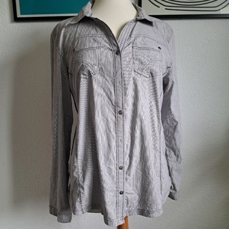 Cecil Bluse grau gestreift, Gr. M, Top Zustand