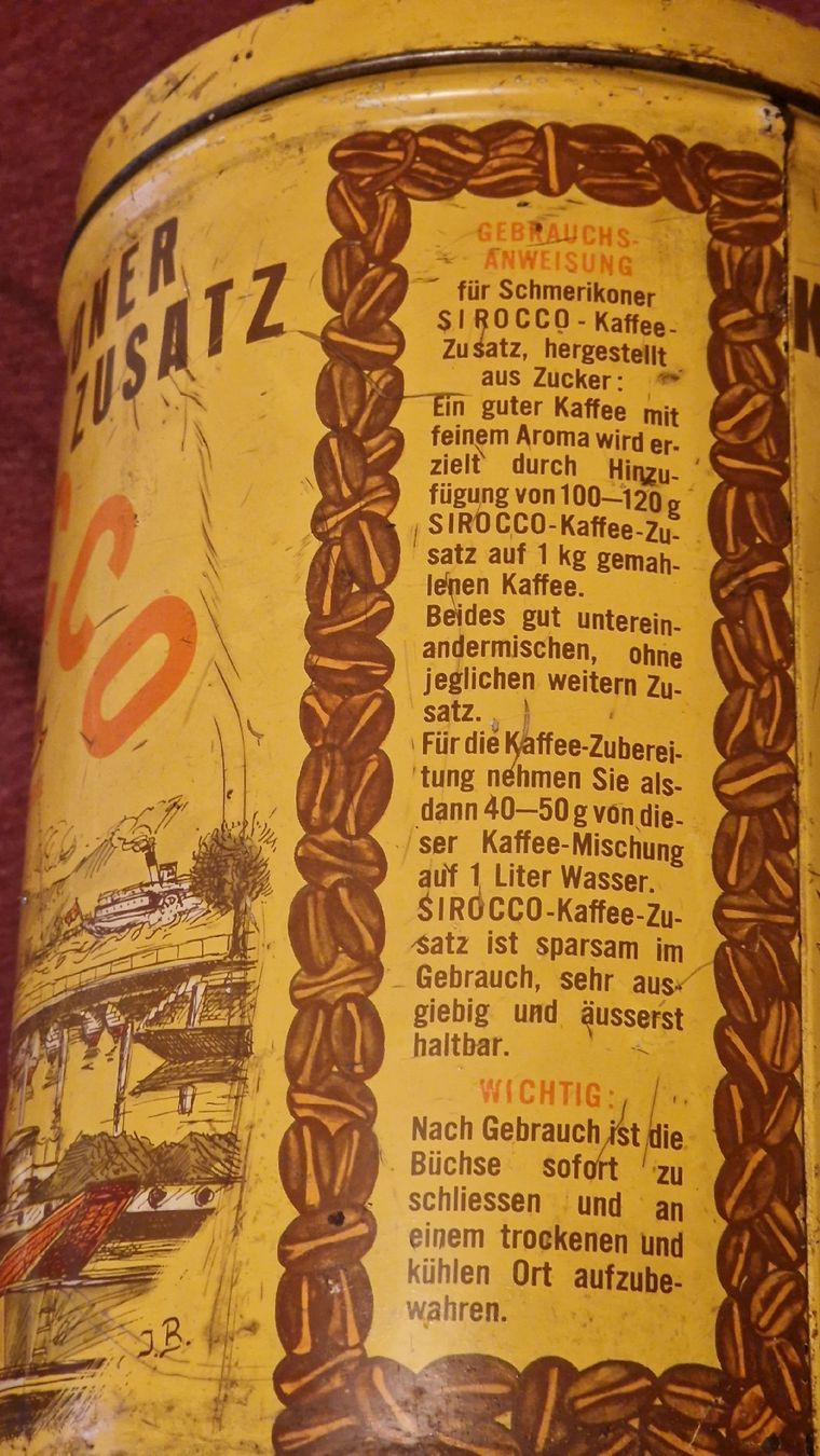 Alle Dekorationen: Blechdose Kaffee Sirocco Uznach – Gebraucht aus Wetzikon ZH von Oldieslover 3