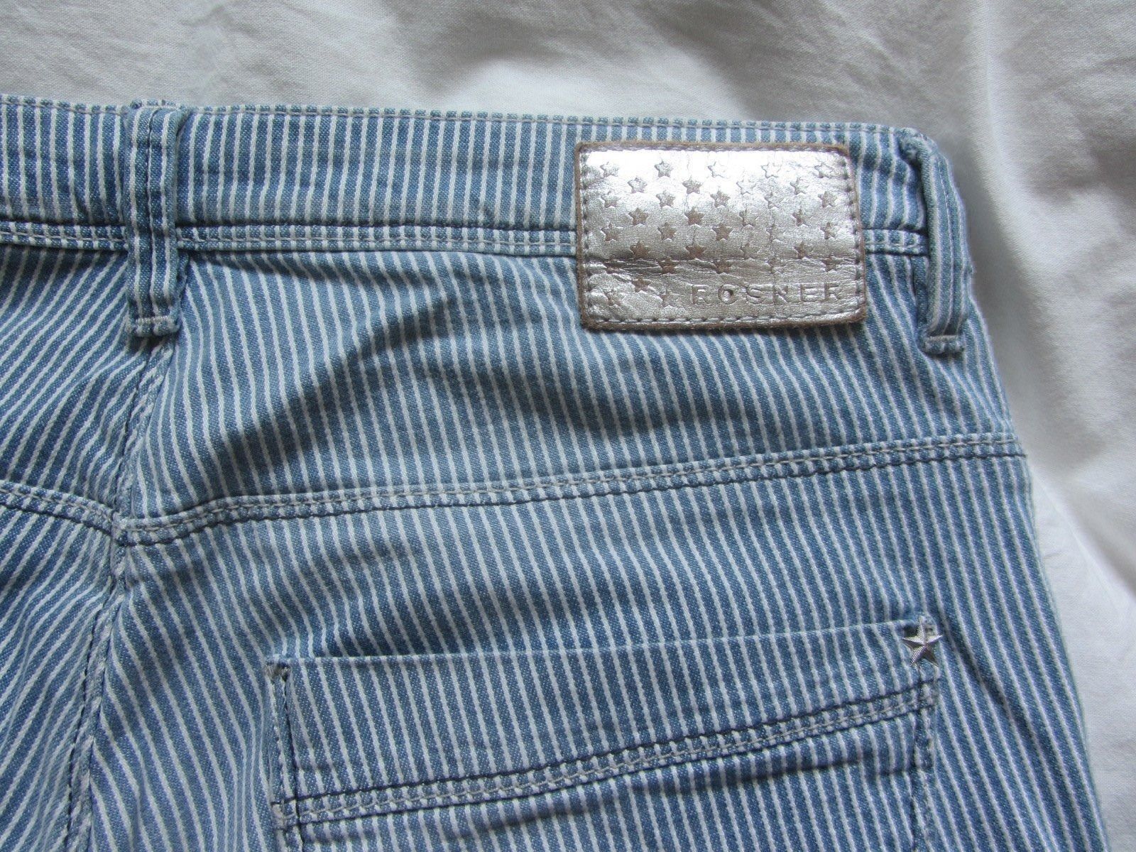 Jeans: ROSNER - Jeans blau-weiss gestreift 36 – Usato da Zürich venduto da Diazaio 4