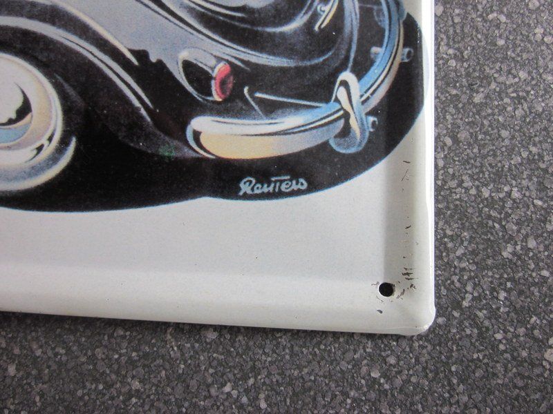 Volkswagen Insegne: Retro Blechschild VW-Käfer Cabriolet "Reuters" – Usato da Bischofszell venduto da Pfau0 4