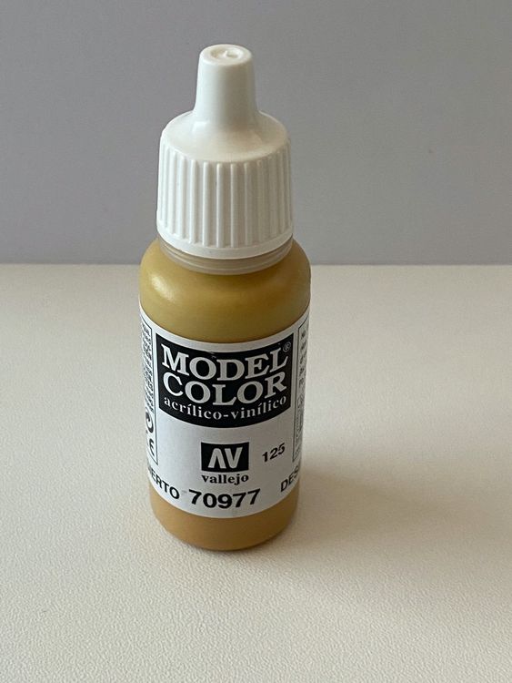 Vallejo Model Color 70977 Desert Yellow – Acrylfarbe, 17 Ml, Matt, Für Modellbau & Miniaturen