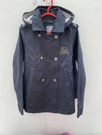 Edle Mädchenjacke IKKS Gr.138/ 10j marineblau