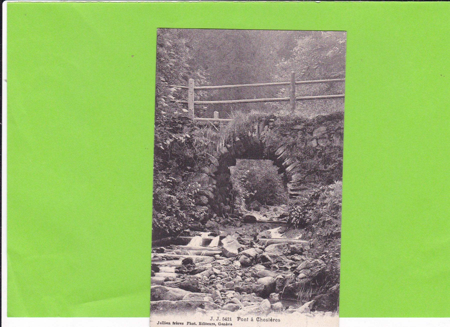 Cartoline postali: Pont à Chesières – Usato da St. Peterzell venduto da neckertal
