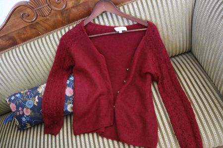 Gilet Sézane bordeaux – taille S – très joli modèle