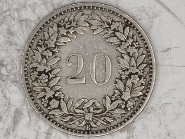 Tutti le monete: 20 rappen 1899 Seltene Jahre – Usato da Bure venduto da chap981 1