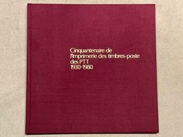 Livre 50e de l’imprimerie des timbres des PTT 1930-1980. 60p