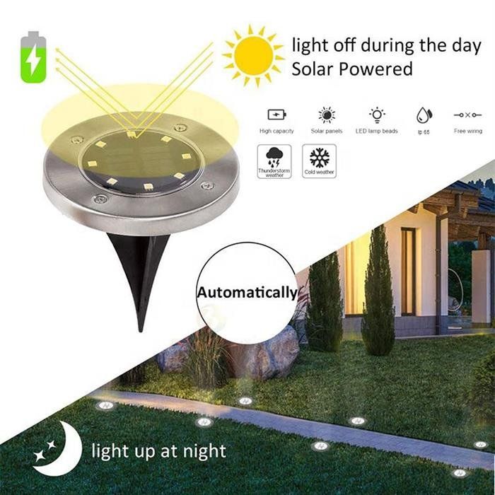 Tutte le decorazioni: LED Solar Boden Leuchte 4er Set mit je 8 LED – Nuovo e nell'imballaggio originale da Oensingen venduto da Liquidations-Shop 3
