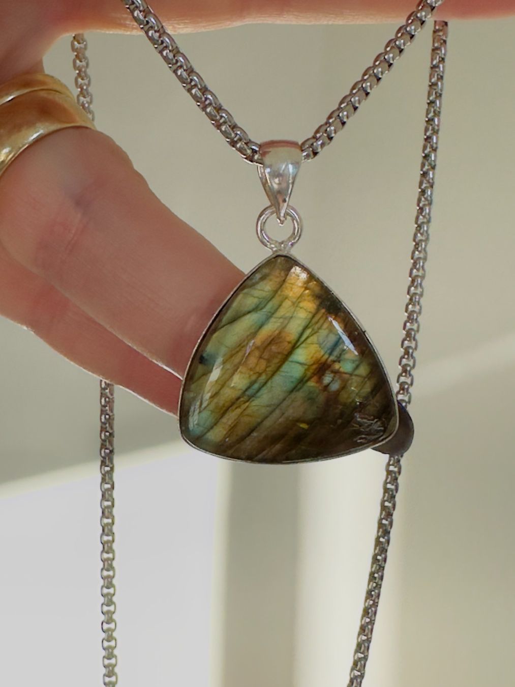 Catenine: Labradorite necklace – Nuovo e nell'imballaggio originale da Genève venduto da AGBERG 2