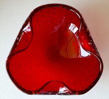 Vintage Murano Bullicante Glasschale. 1970er Jahre.