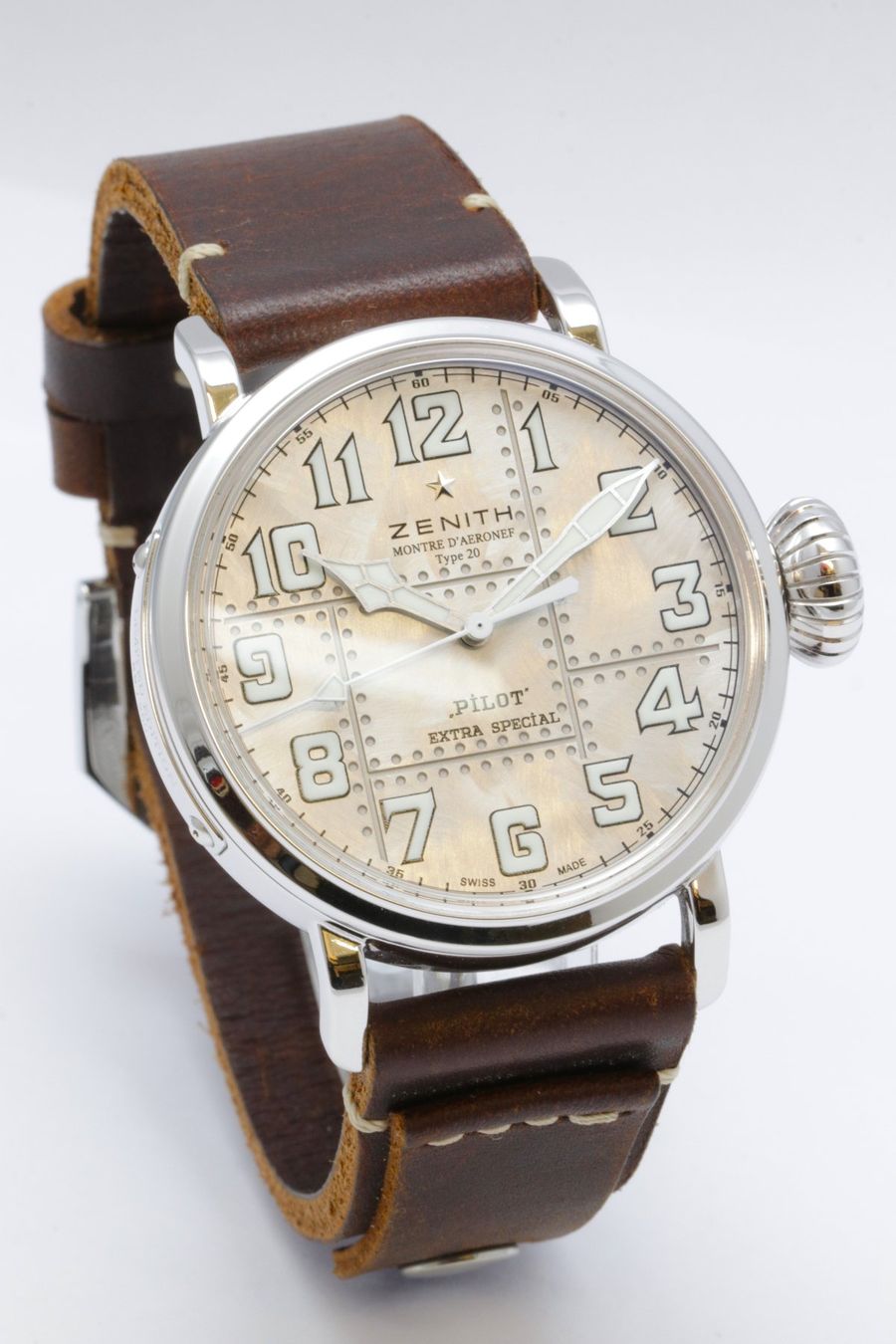 Zenith Orologi: Zenith 05.2430.679/17.C902 Pilot Type 20 Silver Automatic 45 – Usato da Basel venduto da SwissManufactures