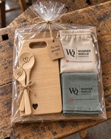 Handgemachtes Geschenkset aus Schweizer Holz – Schneidebrett