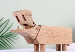 Hippo Deko Holzfigur "Holz Nilpferd"