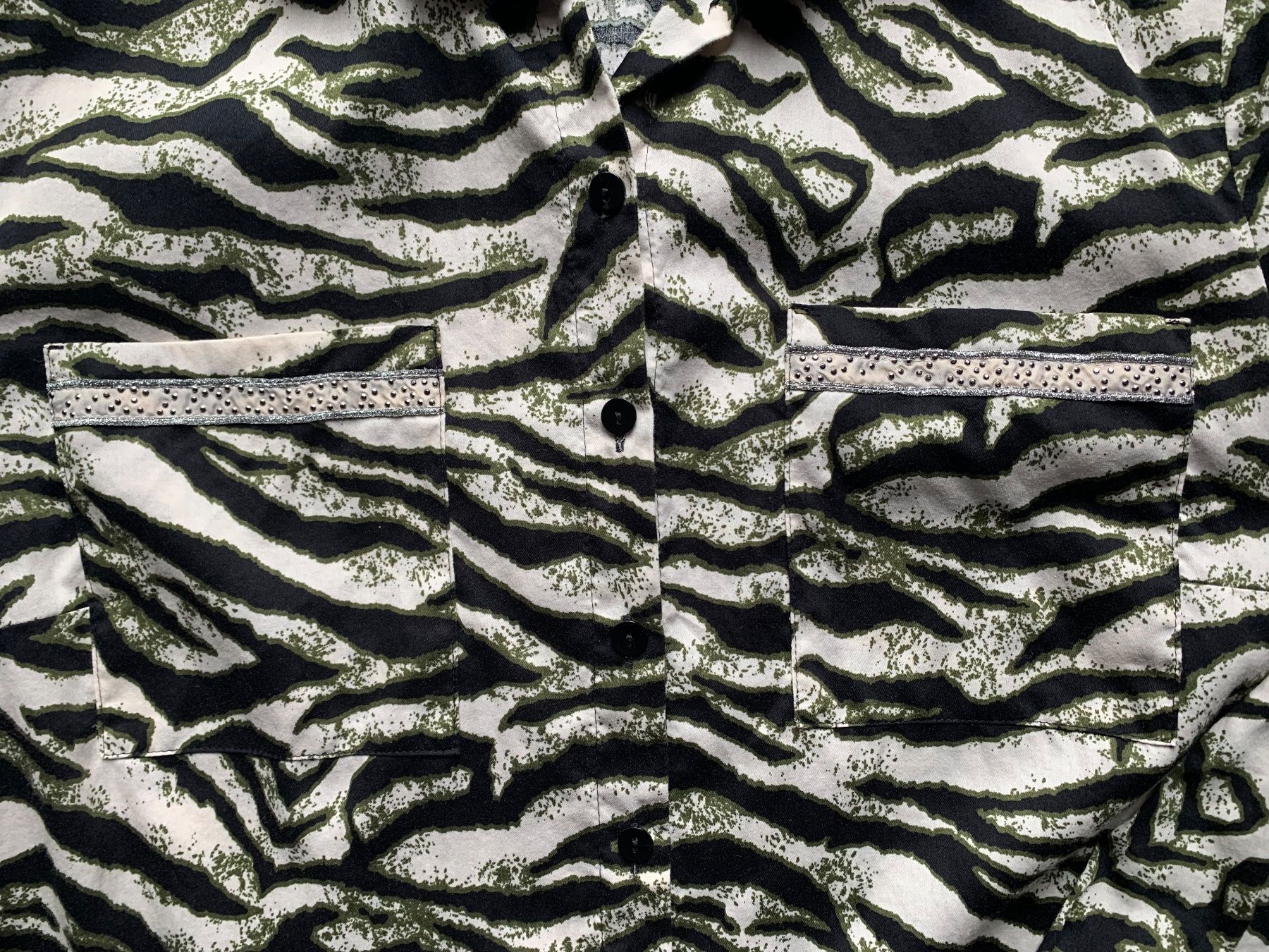 Camicette: Hemdbluse Zebraprint, justWhite, Gr. 42 – Usato da Wiesendangen venduto da Babalegi 3