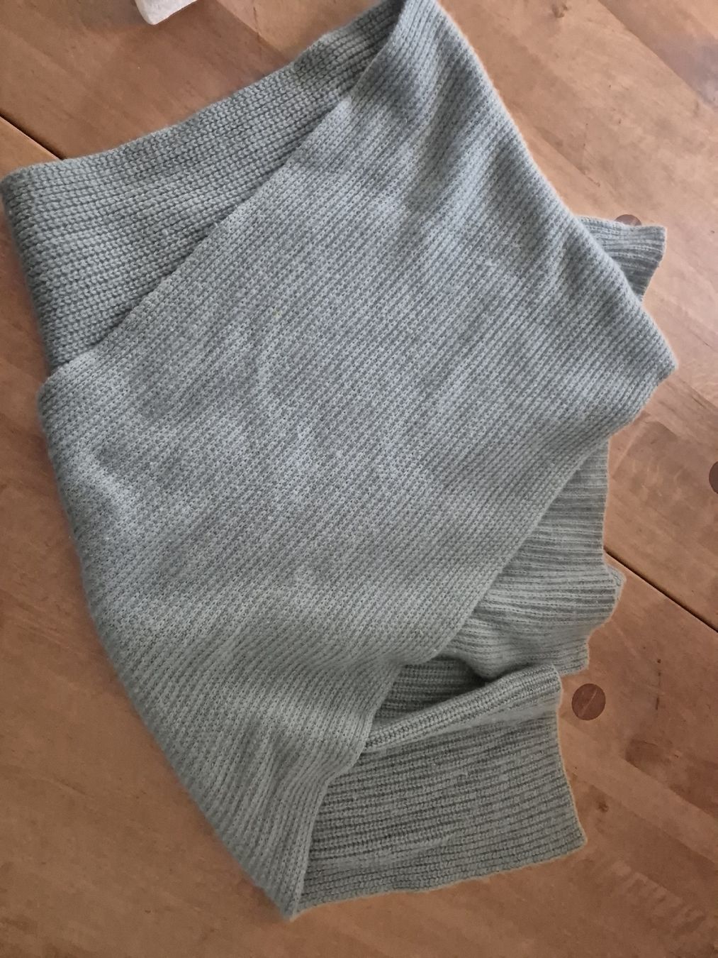 Foulards, Tücher & Schals: Strickschal in hellgrün gerippt Kaschmir/Wolle – Neu (gemäss Beschreibung) aus Zürich von Drago670 2