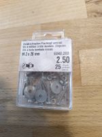 Metallschrauben M3x20mm, 25 Stk. Flachkopf, verzinkt