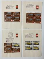 Automobilpost 1942, Muba-Stempel, 4 Briefstück