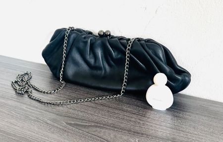 Vintage Leder-Clutch abro Umhänge Tasche