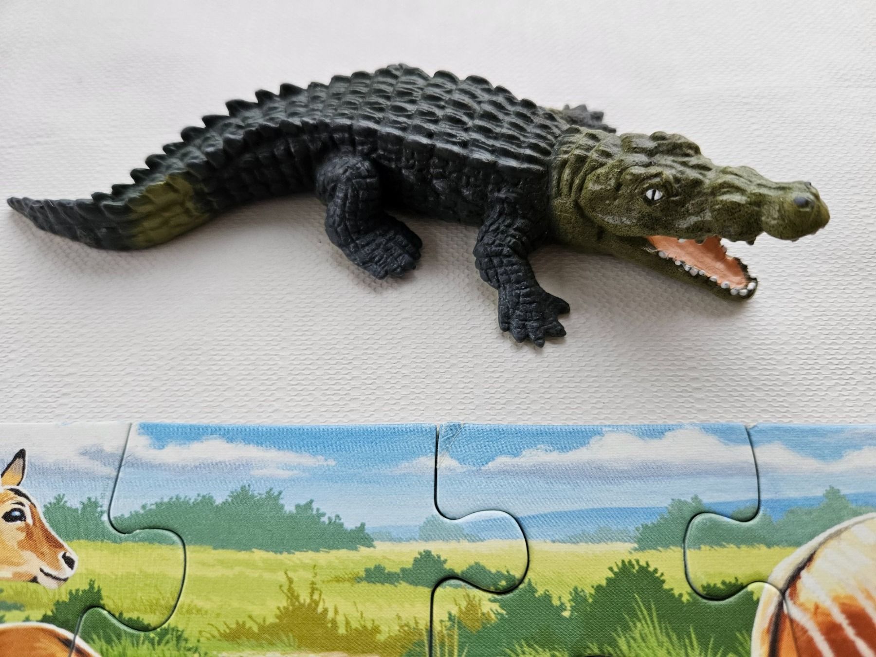 Schleich Figuren: Ravensburger Schleich Puzzle Krokodil 35 Teile – Gebraucht aus Mettmenstetten von Amw1181 2