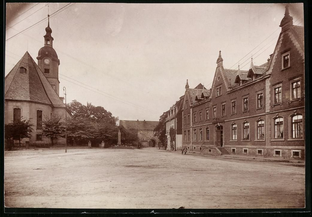 Fotografie & Manifesti: Fotografie Wechselburg, Marktplatz mit K – Usato da Berlin venduto da bartko-reher