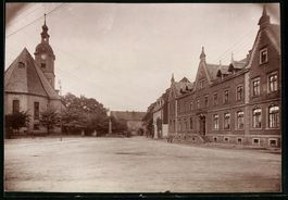 Fotografie Wechselburg, Marktplatz mit K