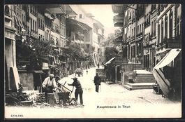 AK Thun, Blick in Hauptstrasse