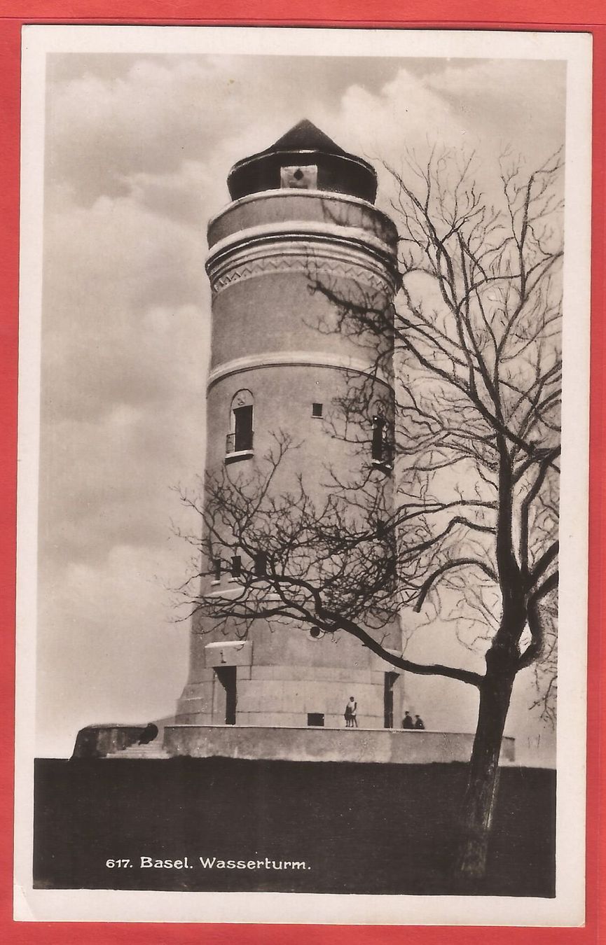 Basel - Wasserturm / Batterie auf dem Bruderholz - ca. 1940 (Gebraucht ...