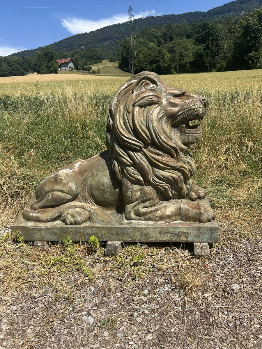 Skulpturen & Statuen: Statue lion en fer  – Gebraucht aus Yverdon-les-Bains von Sicario1969 1