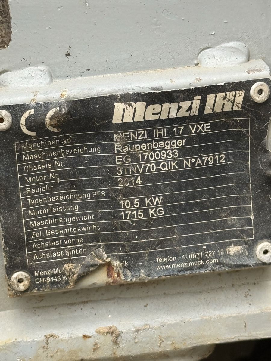 Menzi Muck Escavatori: Bagger Raupenbagger Menzi – Usato da Ebnat-Kappel venduto da Suizo1291 3