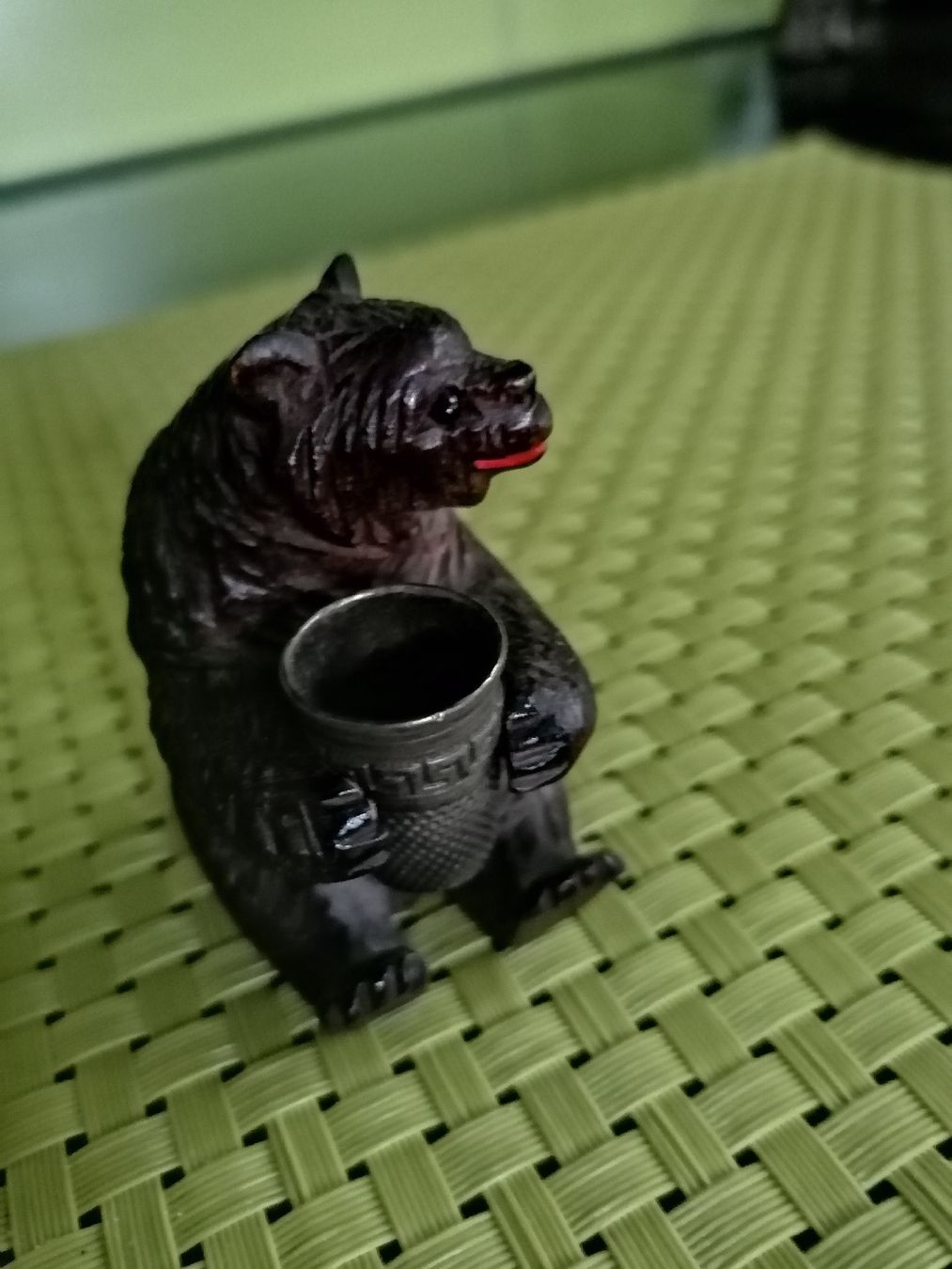 Sculture & Statue: Brienzer Bär mit Fingerhut.  – Usato da Biberist venduto da troedlerheinz 4