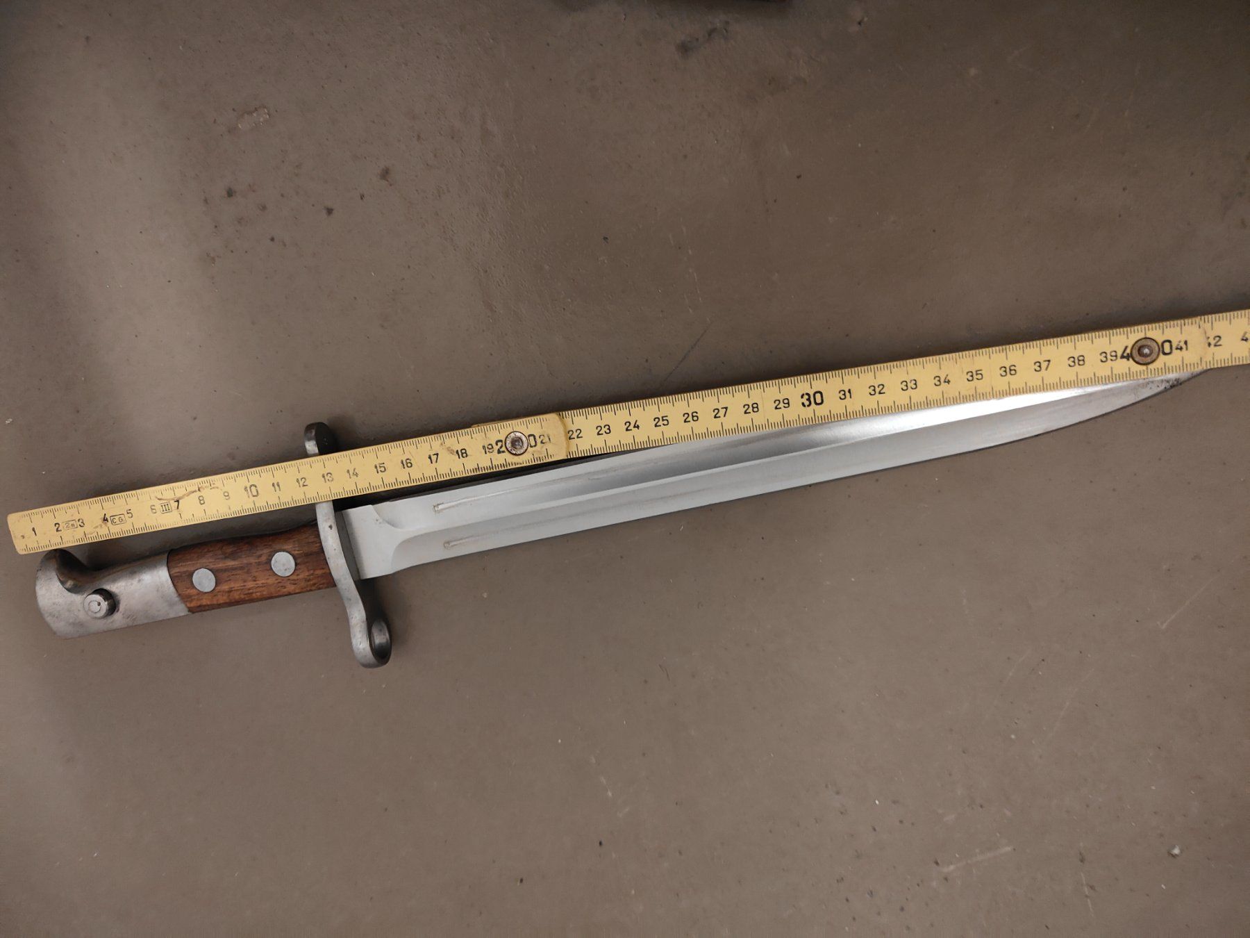 Stichwaffen: Schweizer Bajonett  mit Lederscheide, Top Zustand! – Gebraucht aus Olten von Mezopotamya 6