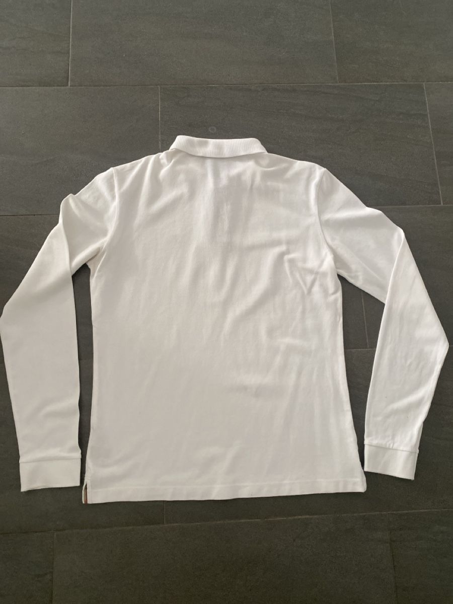 Burberry Magliette Polo: Polo manches longues Burberry blanc taille M – Usato da Grenchen venduto da O.r.i.g. 3